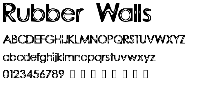 Rubber Walls font